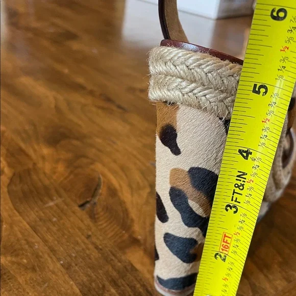 CHRISTIAN LOUBOUTIN Leopard Pony Hair Sandal Espadrilles 36 - Picture 8 of 8